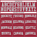 Custom Maroon Gray-White Authentic Throwback Basketball Jersey photo 2