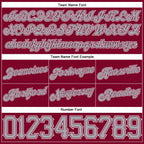 Custom Maroon White Pinstripe Gray-White Authentic Basketball Shorts photo 2