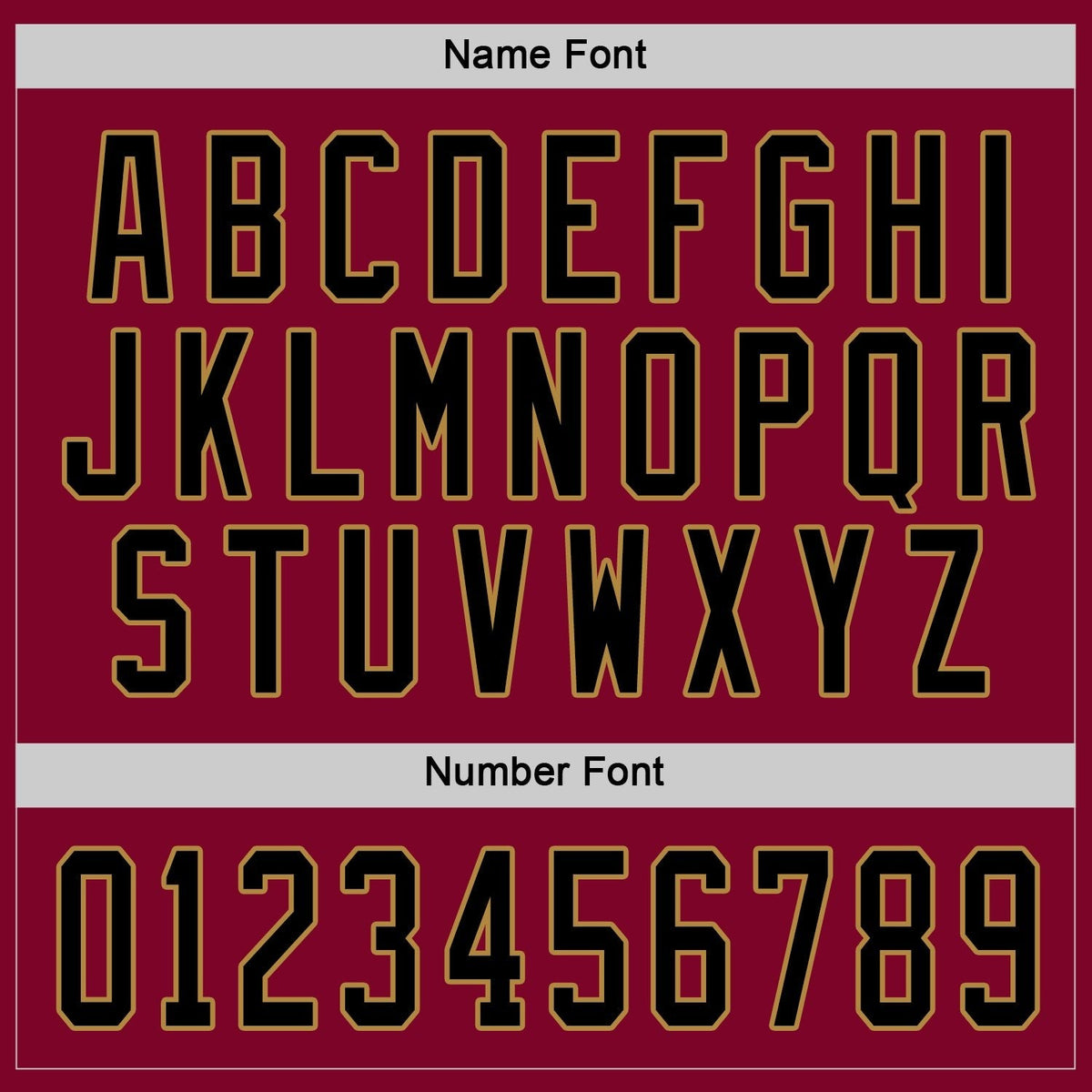 Custom Maroon Black-Old Gold Hockey Jersey photo 3