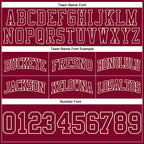 Custom Maroon Maroon-Cream Authentic Throwback Basketball Shorts photo 2