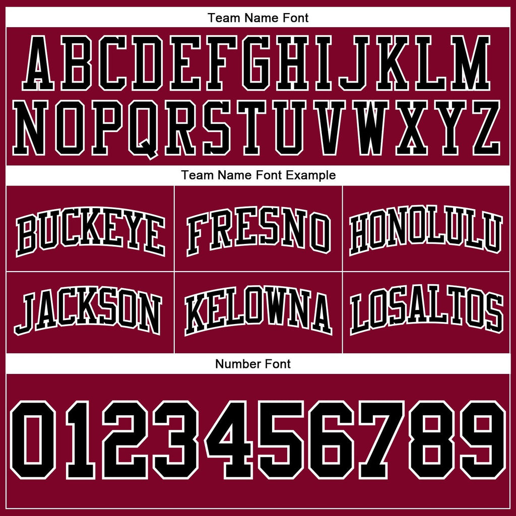 Custom Maroon Black-White Authentic Throwback Basketball Shorts photo 2