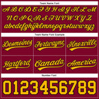 Custom Maroon Gold-Black Authentic Basketball Shorts photo 3