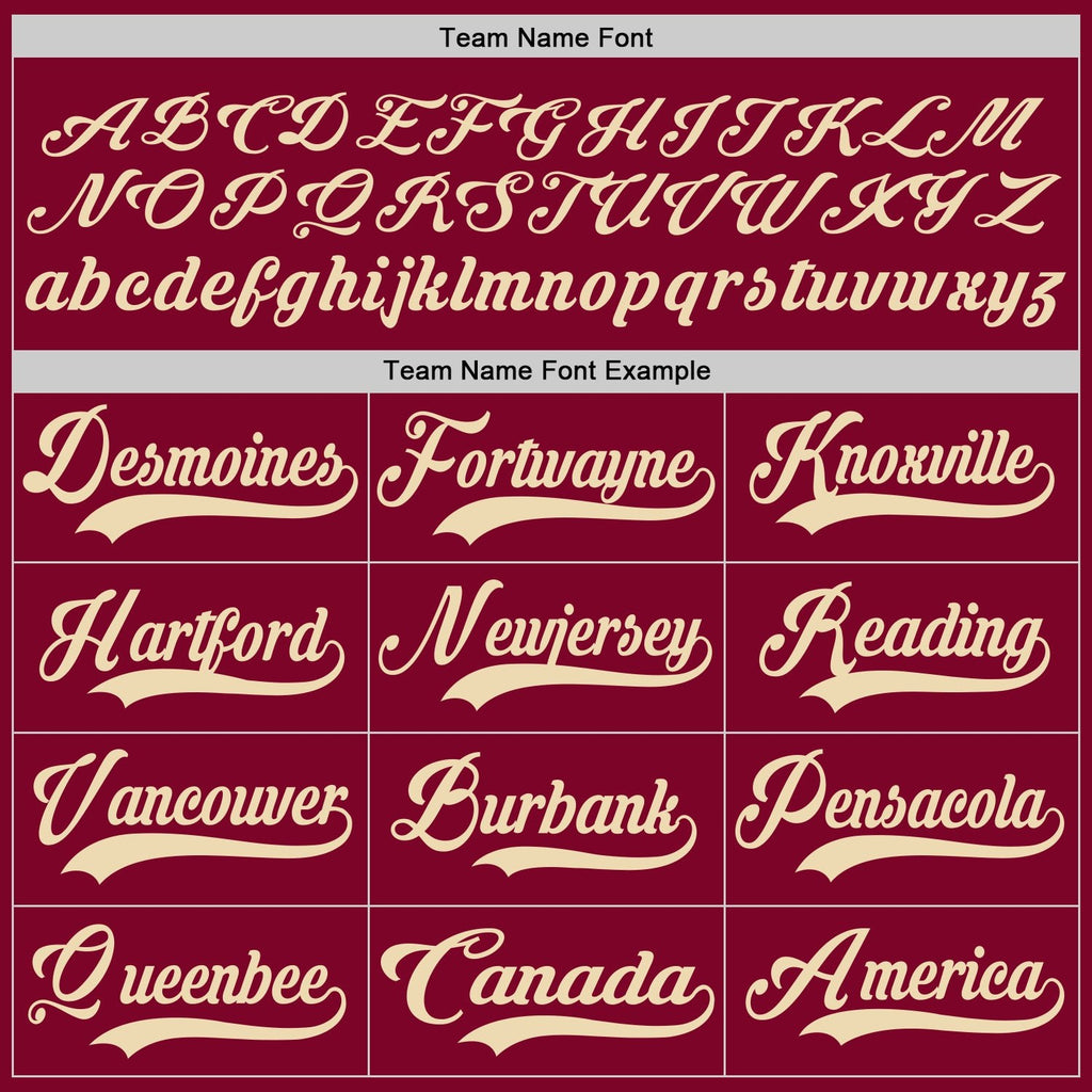 Custom Maroon Cream Hockey Lace Neck Jersey photo 3