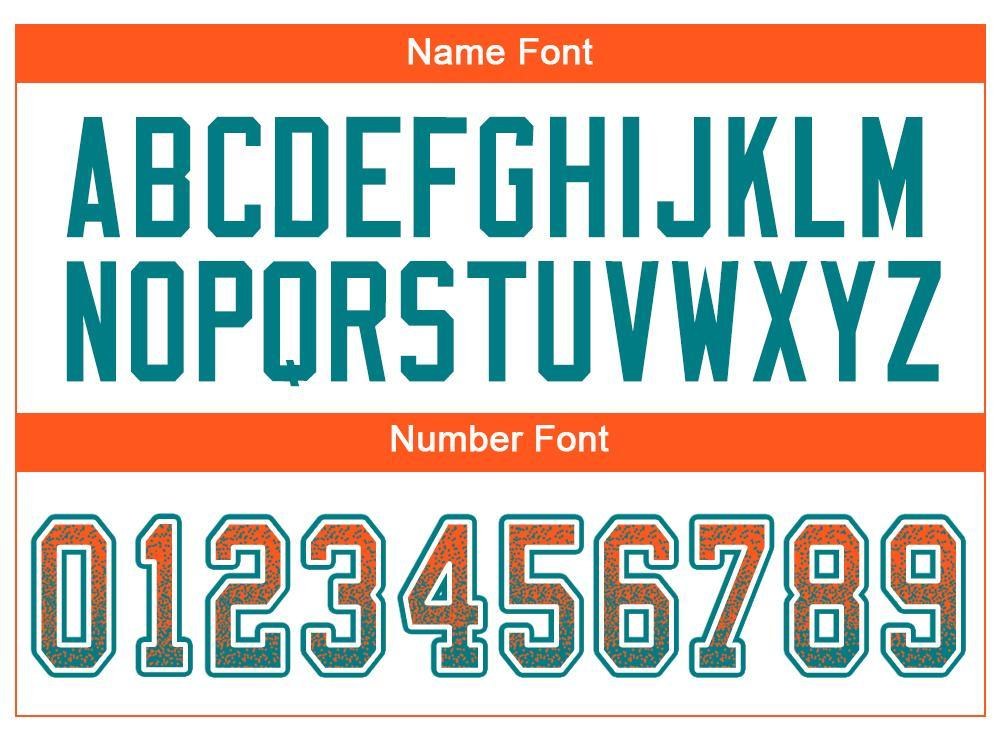 Custom Orange Aqua-White Drift Fashion Football Jersey photo 3