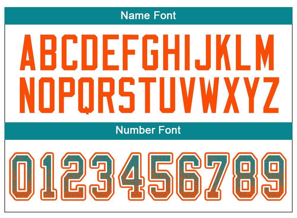 Custom Aqua Orange-White Drift Fashion Football Jersey photo 5