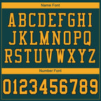 Custom Midnight Green Gold-Black Mesh Authentic Football Jersey photo 4