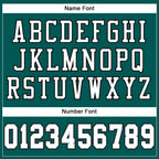 Custom Midnight Green White Gray-Black Mesh Authentic Football Jersey photo 3