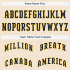 Custom Cream Navy-Gold Baseball Jersey photo 4