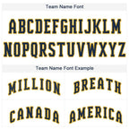 Custom White Royal Pinstripe Navy-Gold Baseball Jersey photo 4