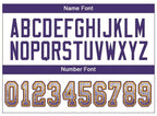 Custom White Purple-Gold Drift Fashion Football Jersey photo 3