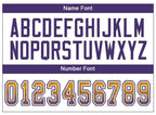 Custom Gold Purple-White Drift Fashion Football Jersey photo 2