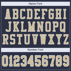 Custom Navy Vegas Gold-White Mesh Authentic Football Jersey photo 4