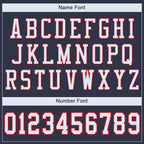 Custom Navy White-Red Mesh Authentic Football Jersey photo 4