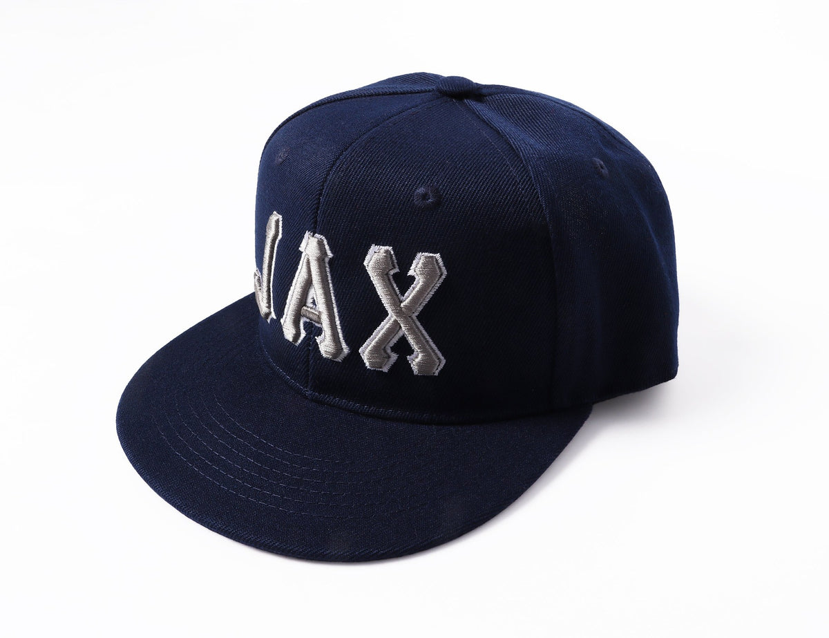 Custom Navy Gray-White Stitched Adjustable Snapback Hat photo 6