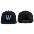 Custom Navy Powder Blue-Gold Stitched Adjustable Snapback Hat