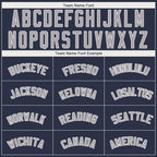 Custom Navy Gray-White Performance T-Shirt photo 3