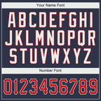 Custom Navy Red-White Performance T-Shirt photo 2