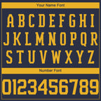 Custom Navy Gold Performance T-Shirt photo 2