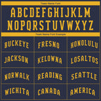 Custom Navy Gold Performance T-Shirt photo 3
