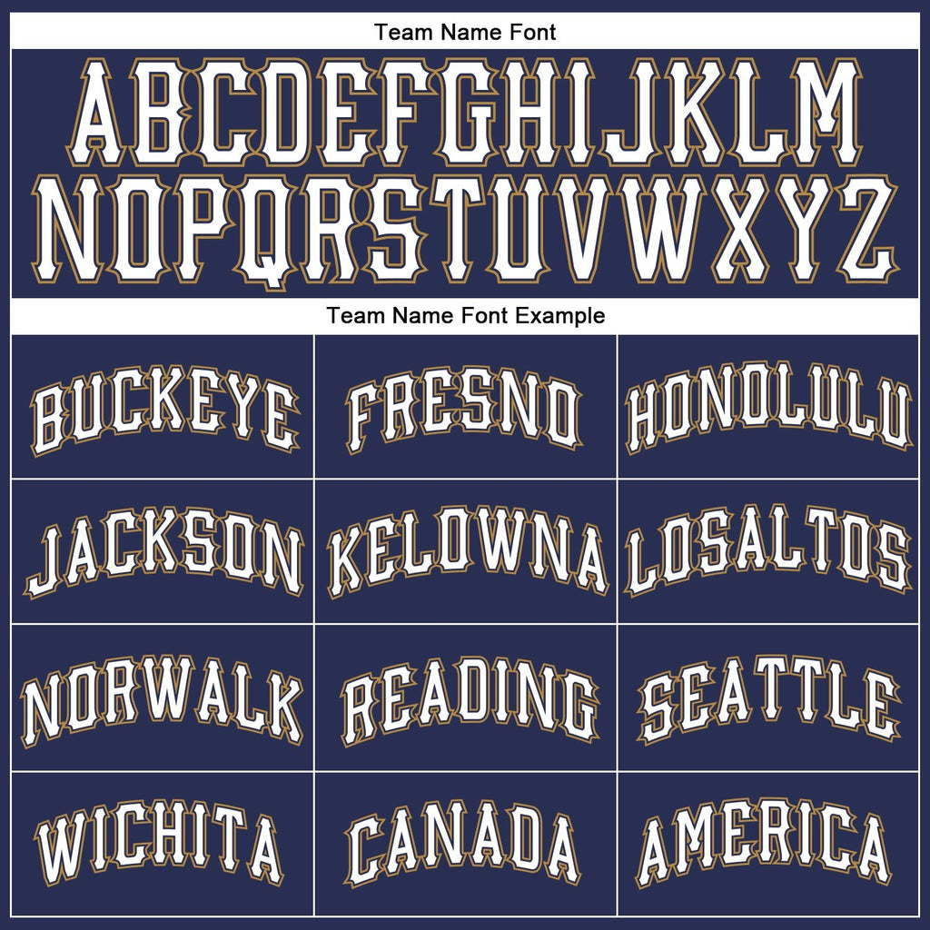 Custom Navy White-Old Gold Authentic Throwback Basketball Jersey photo 2