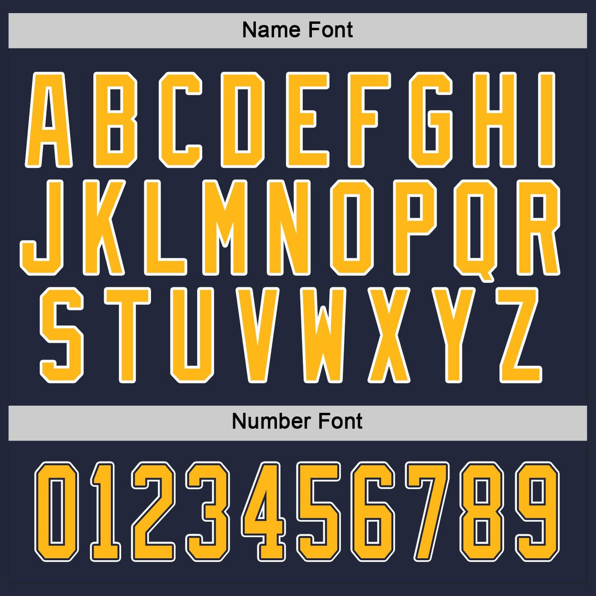 Custom Navy Gold-White Hockey Jersey photo 4