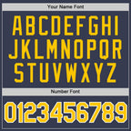 Custom Navy Gold-White Performance T-Shirt photo 2
