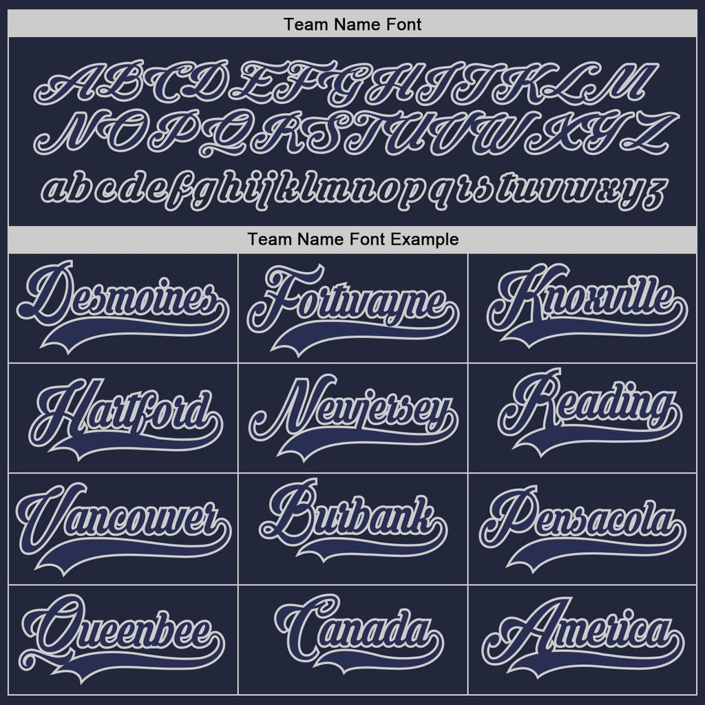 Custom Navy Navy-Gray Hockey Jersey photo 3