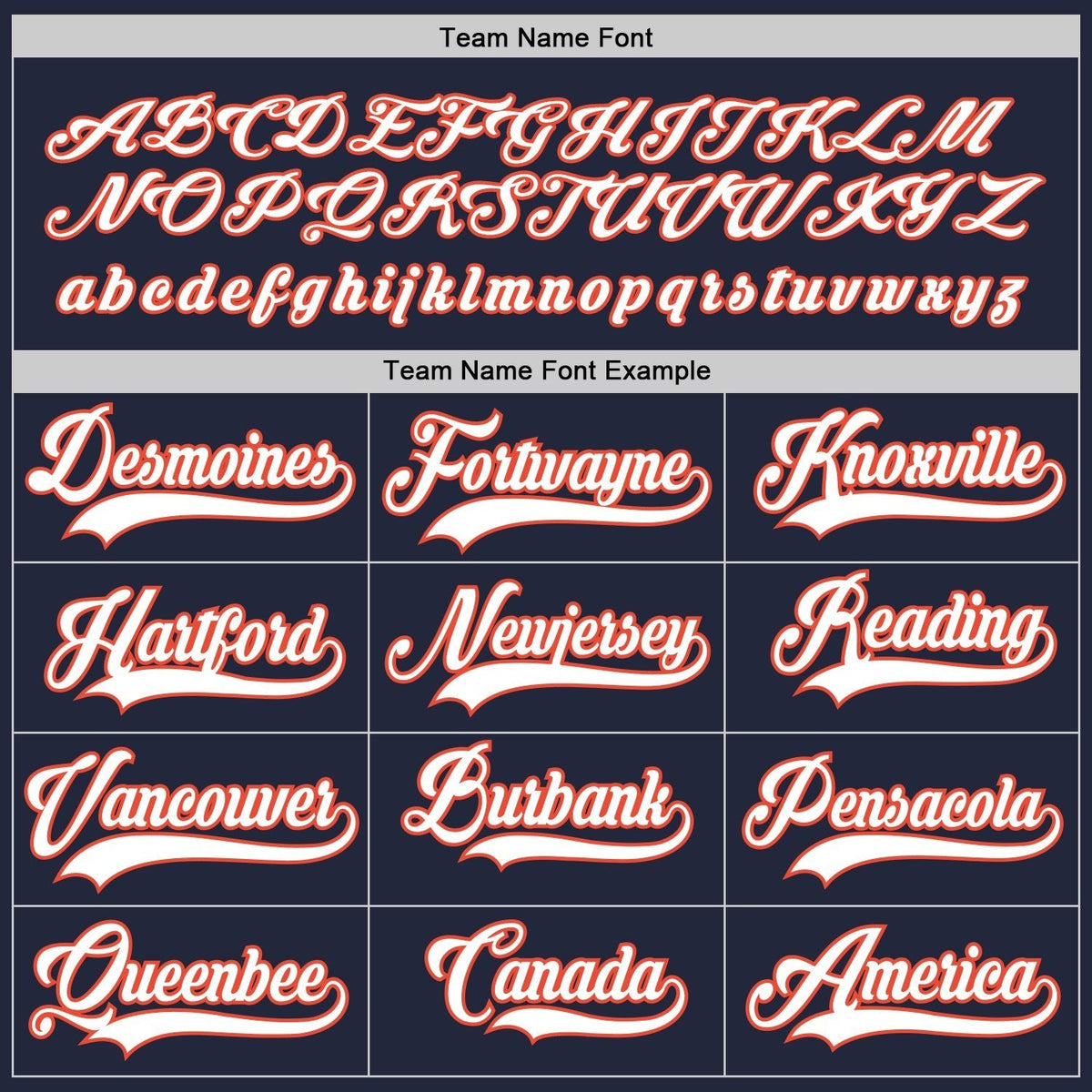 Custom Navy White-Orange Hockey Jersey photo 3