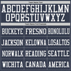 Custom Navy White Mesh Authentic Football Jersey photo 2