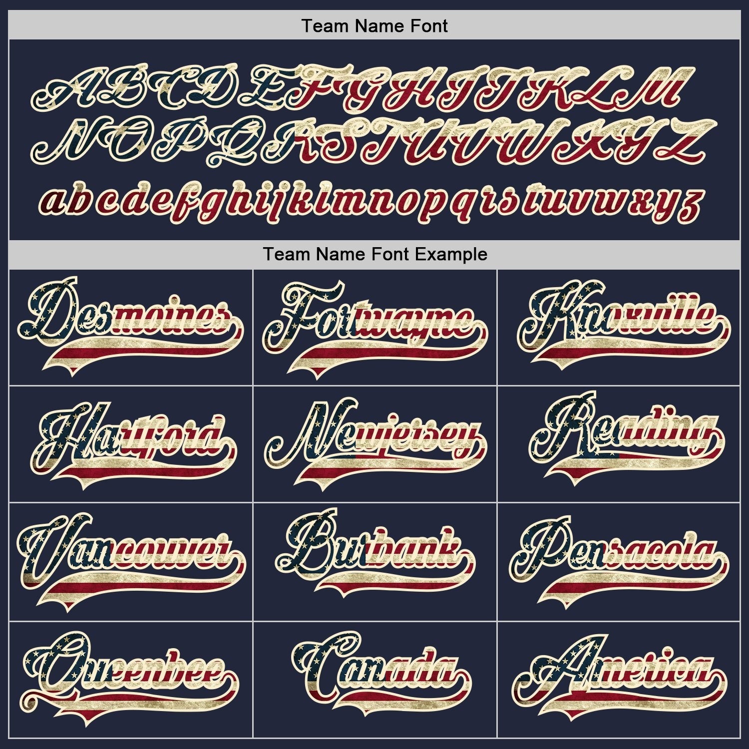 Custom Navy Vintage USA Flag-Cream Hockey Jersey photo 3