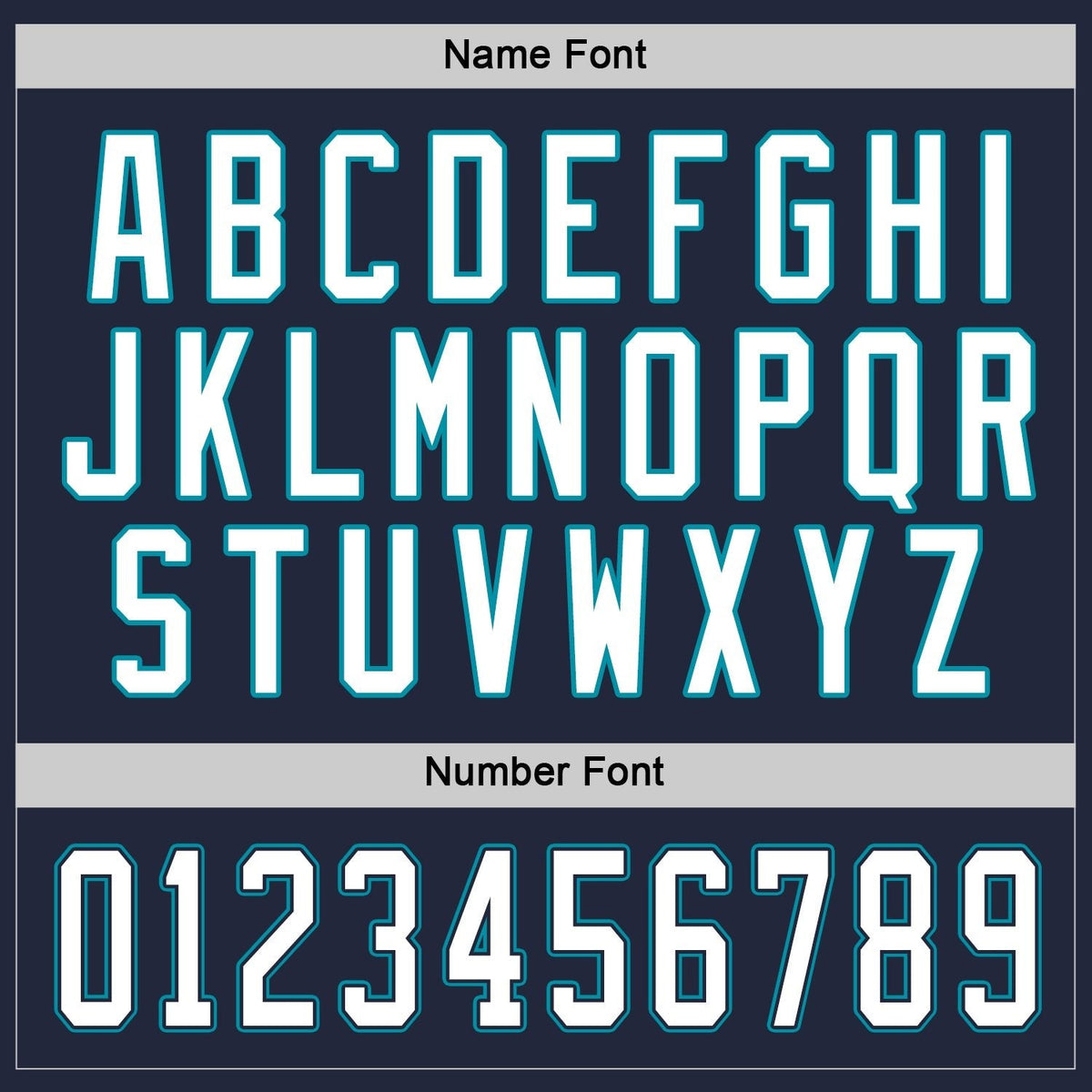 Custom Navy White-Teal Hockey Jersey photo 2