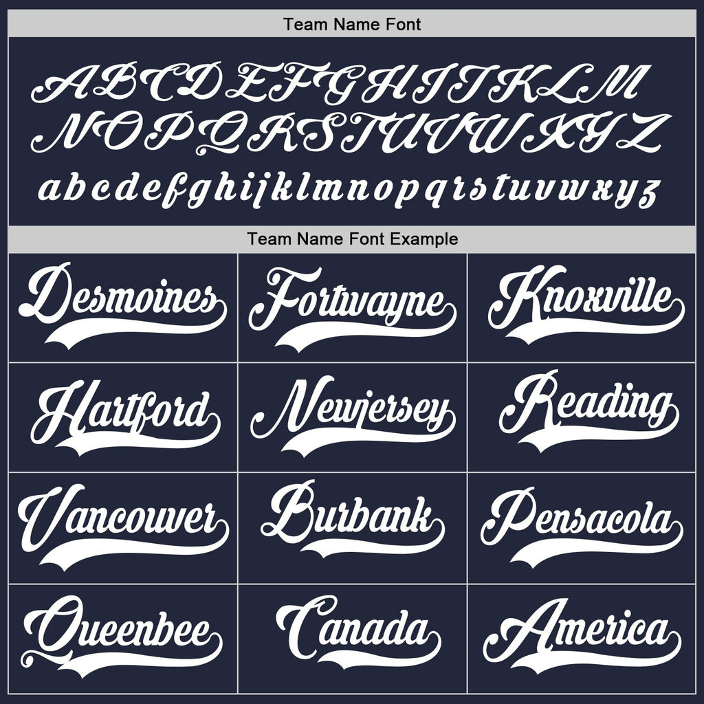 Custom Navy White Hockey Jersey photo 3