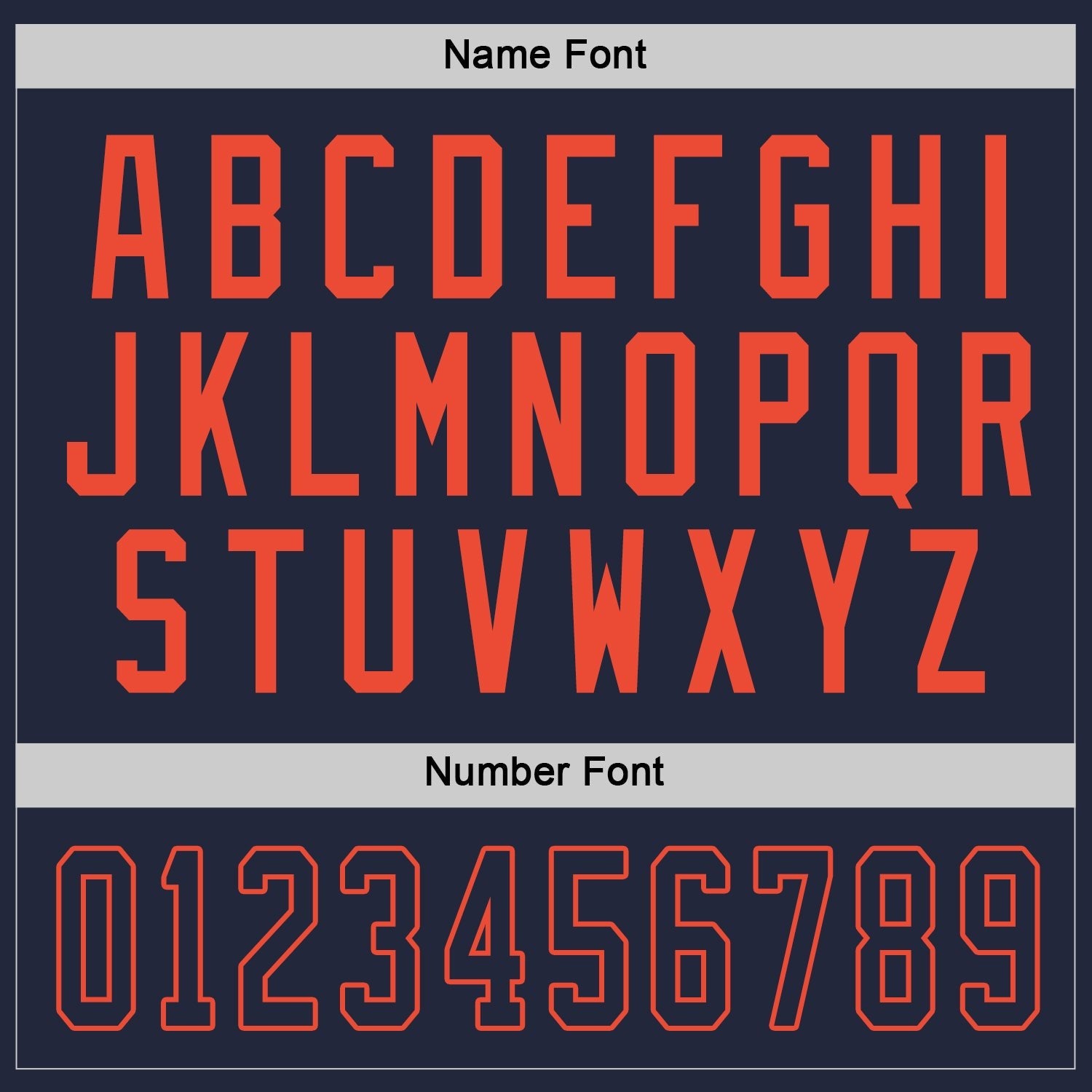 Custom Navy Navy-Orange Hockey Jersey photo 2