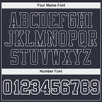 Custom Stitched Navy Navy-Gray Sports Pullover Sweatshirt Hoodie photo 2