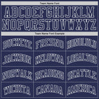 Custom Navy Navy-White Authentic Throwback Basketball Jersey photo 3