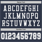 Custom Navy White Mesh Authentic Football Jersey photo 3