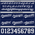 Custom Navy White Authentic Throwback Basketball Shorts photo 2