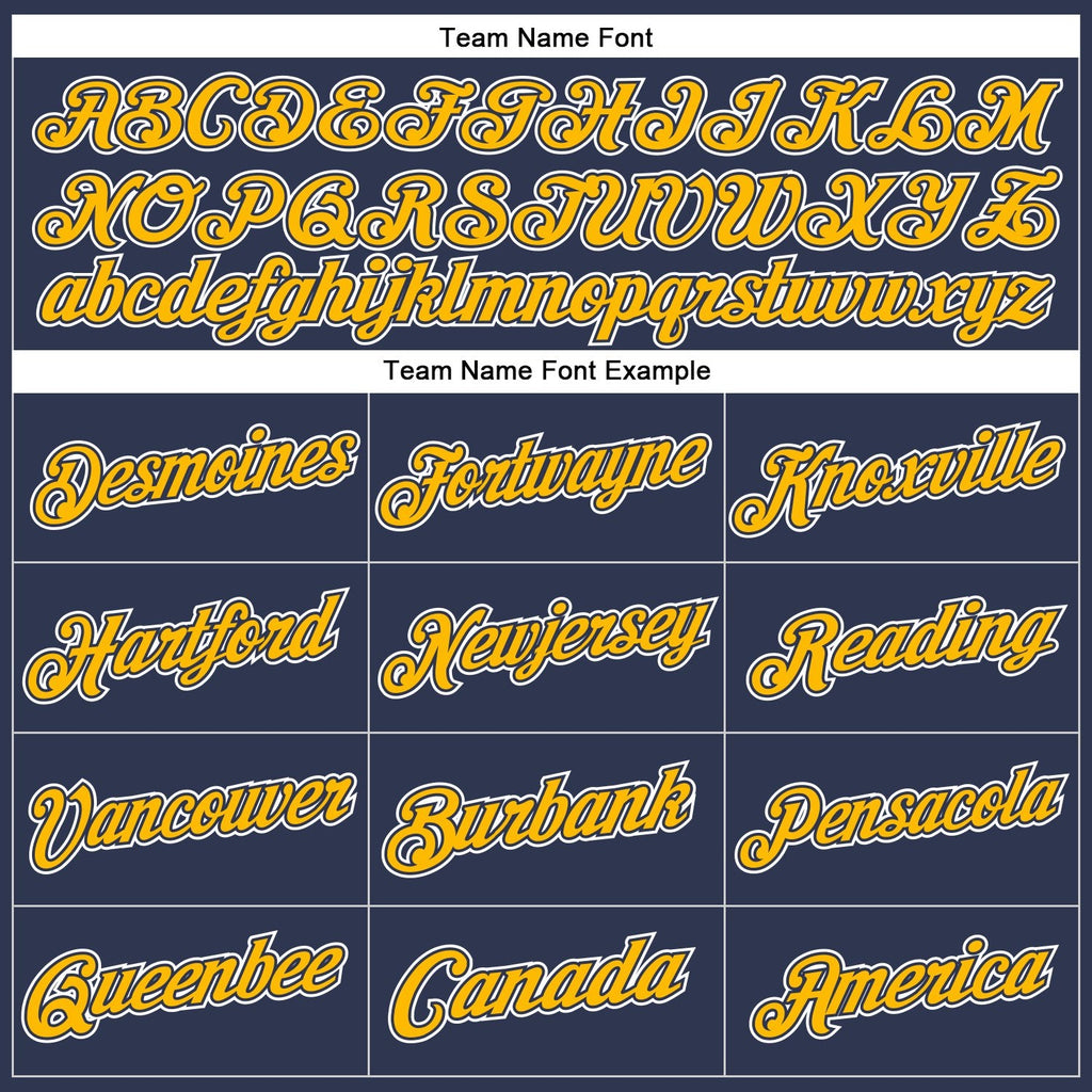 Custom Stitched Navy Gold-White Sports Pullover Sweatshirt Hoodie photo 4