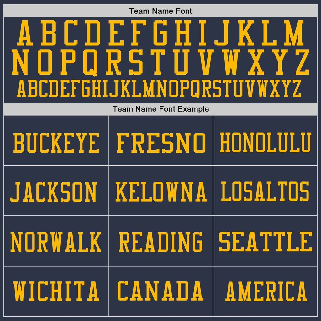 Custom Navy Gold Mesh Authentic Football Jersey photo 2