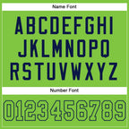 Custom Neon Green Neon Green-Navy Mesh Authentic Football Jersey photo 3
