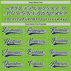 Custom Neon Green Navy-White Hockey Jersey photo 3