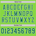 Custom Neon Green Kelly Green-White Mesh Authentic Football Jersey photo 3