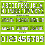 Custom Neon Green White-Black Authentic Football Jersey photo 2