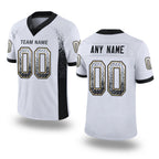 Custom White Black-Vegas Gold Drift Fashion Football Jersey