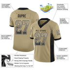 Custom Vegas Gold Black-White Drift Fashion Football Jersey photo 2