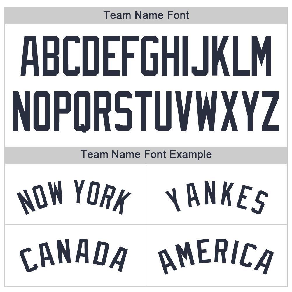 Custom White Navy Pinstripe Navy Baseball Jersey photo 5