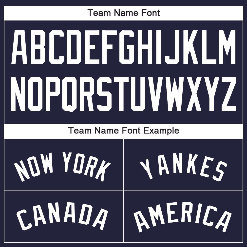 Custom Navy White Baseball Jersey photo 4