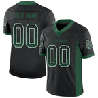 Custom Black Grass Green-White Drift Fashion Football Jersey photo 1