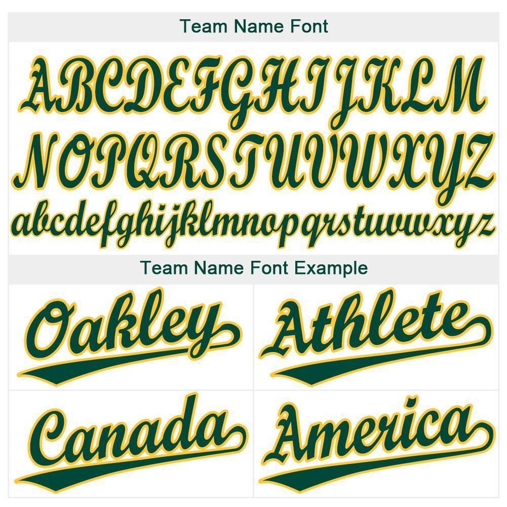 Custom White Green-Gold Baseball Jersey photo 4