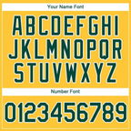 Custom Gold Green-White Baseball Jersey photo 3